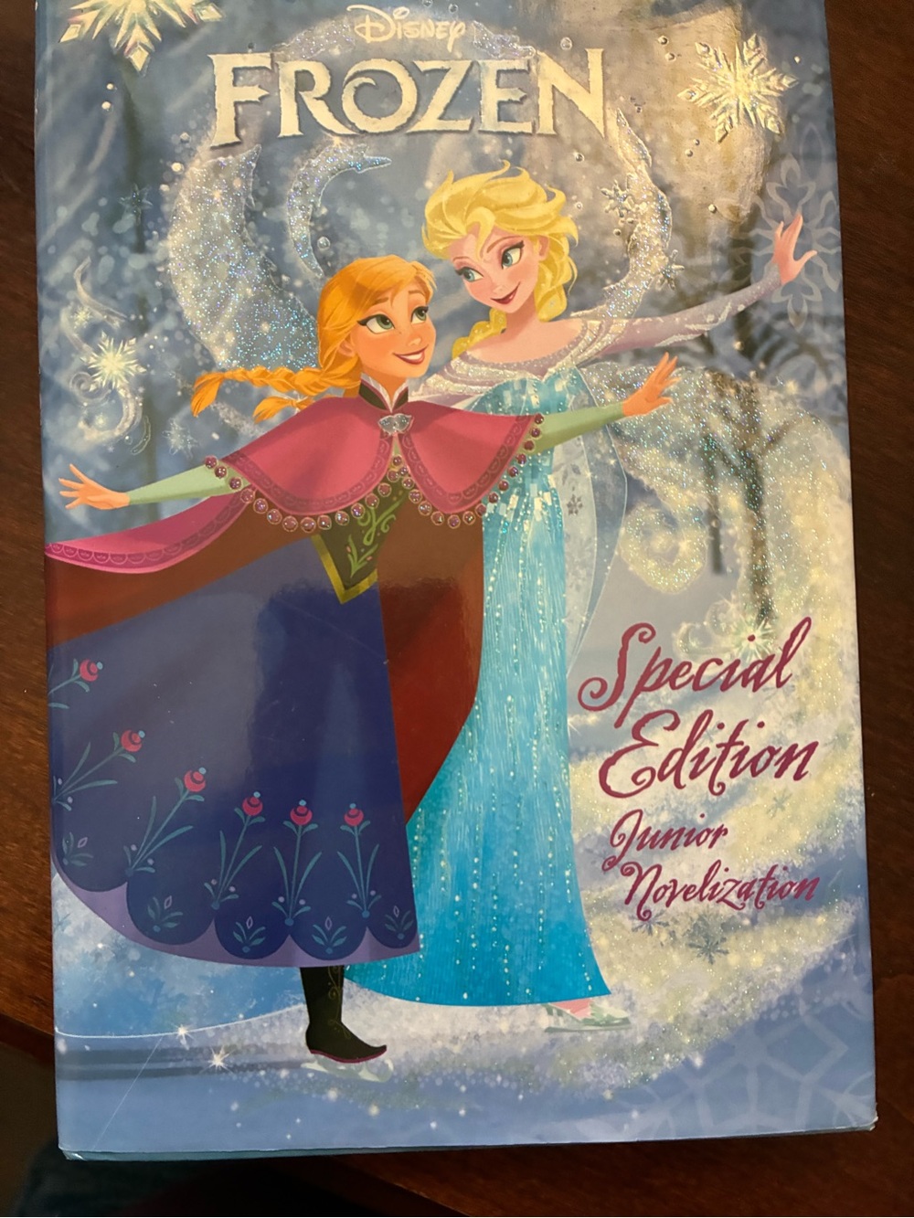 Disney Frozen Dress with Anna & Elsa Artwork - Blue, Purple, Pink